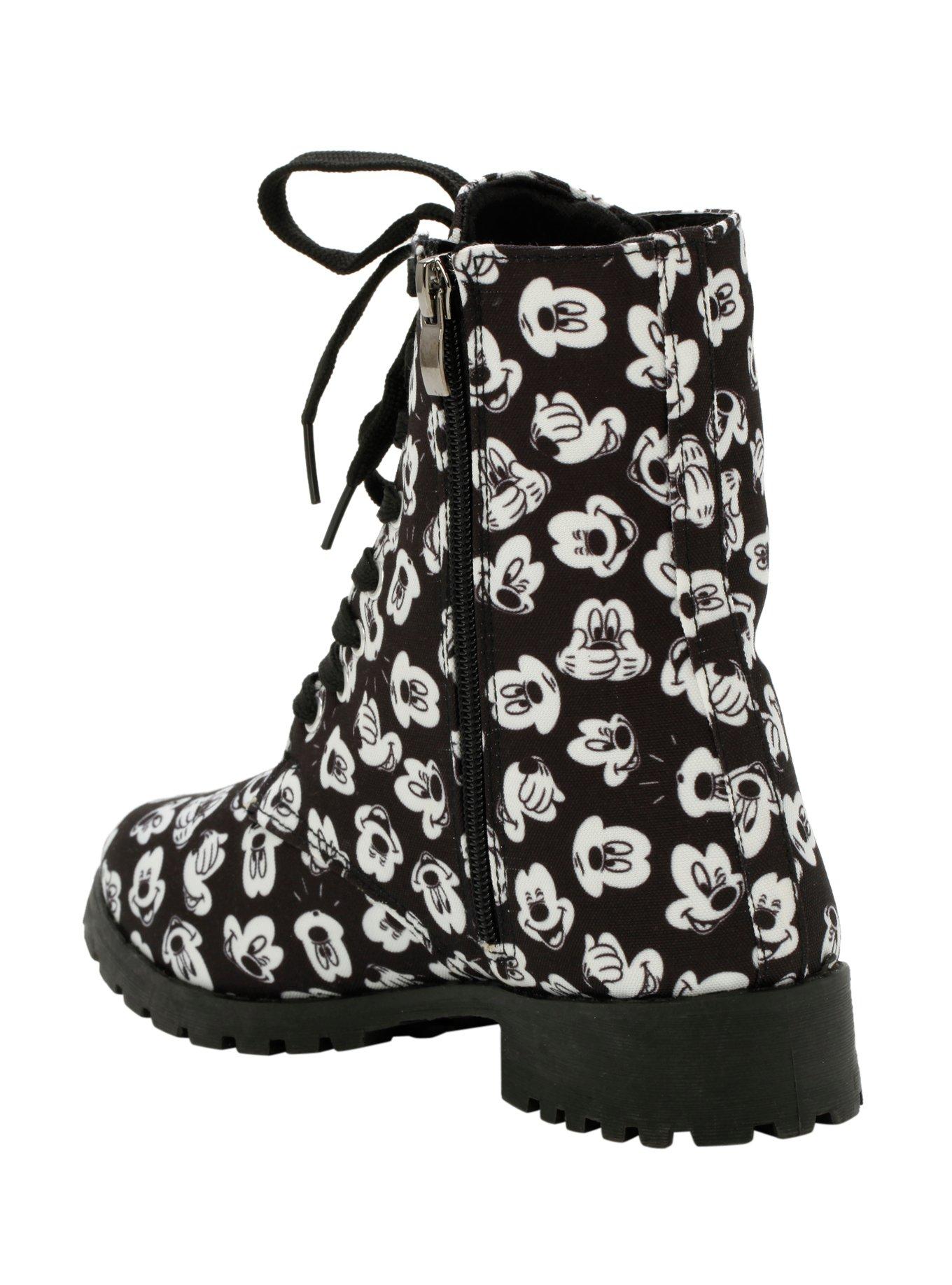 Disney Mickey Mouse Printed Boots, BLACK, alternate