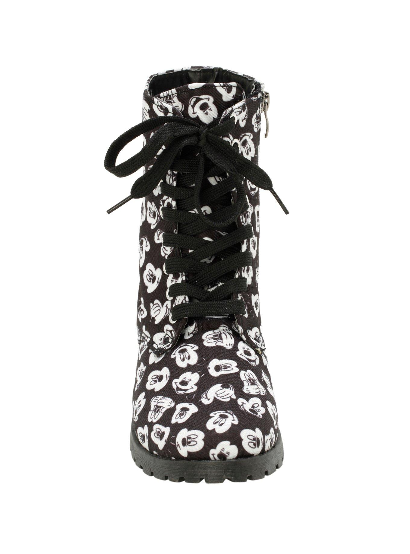 Disney Mickey Mouse Printed Boots, BLACK, alternate