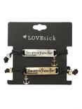 LOVEsick You Are My Anchor Cord Bracelet 2 Pack, , alternate