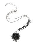 Black Rose Necklace, , alternate