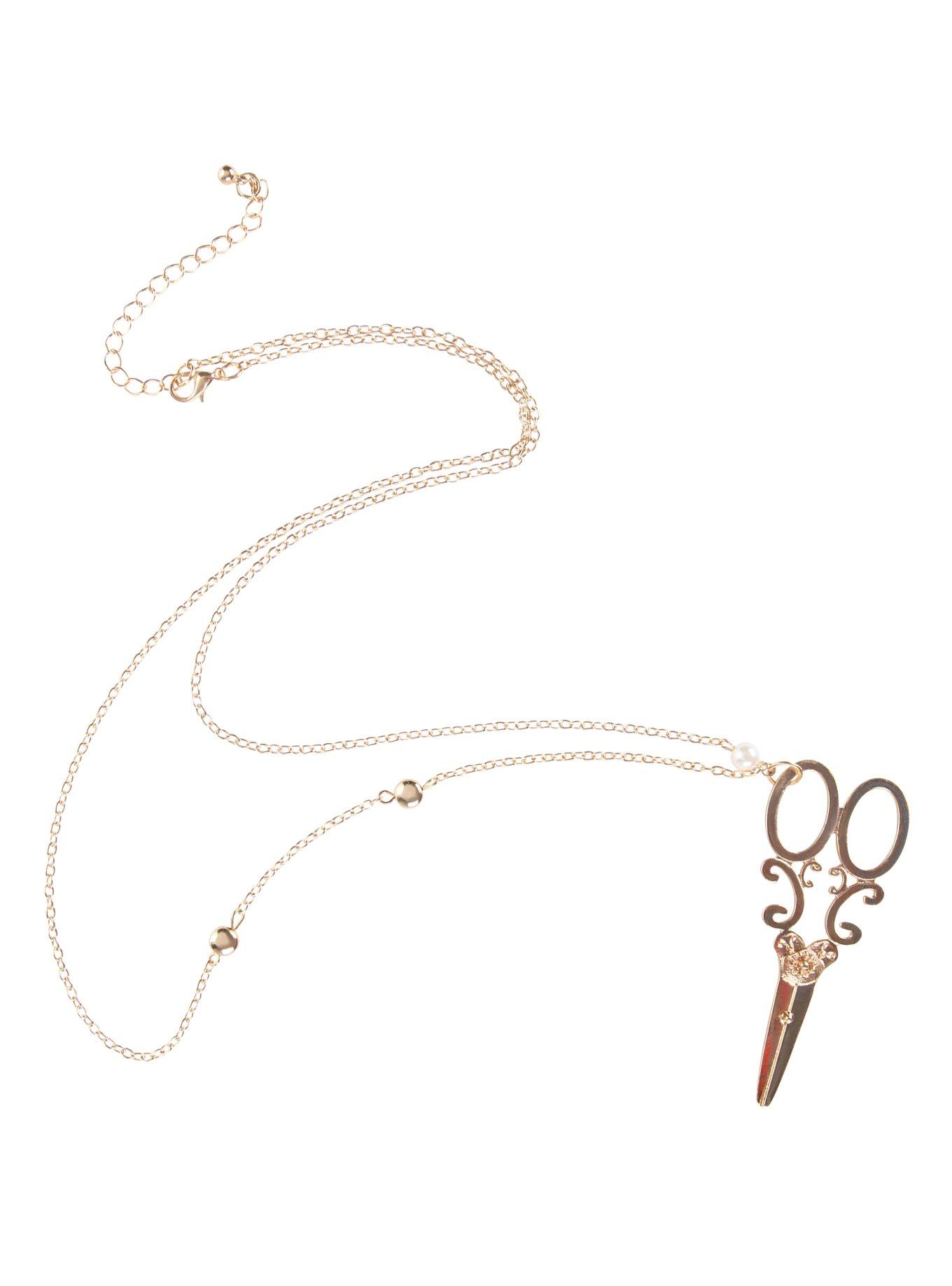 LOVEsick Scissors Necklace, , alternate