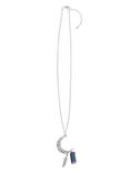 LOVEsick Filigree Moon Feather Crystal Long Necklace, , alternate