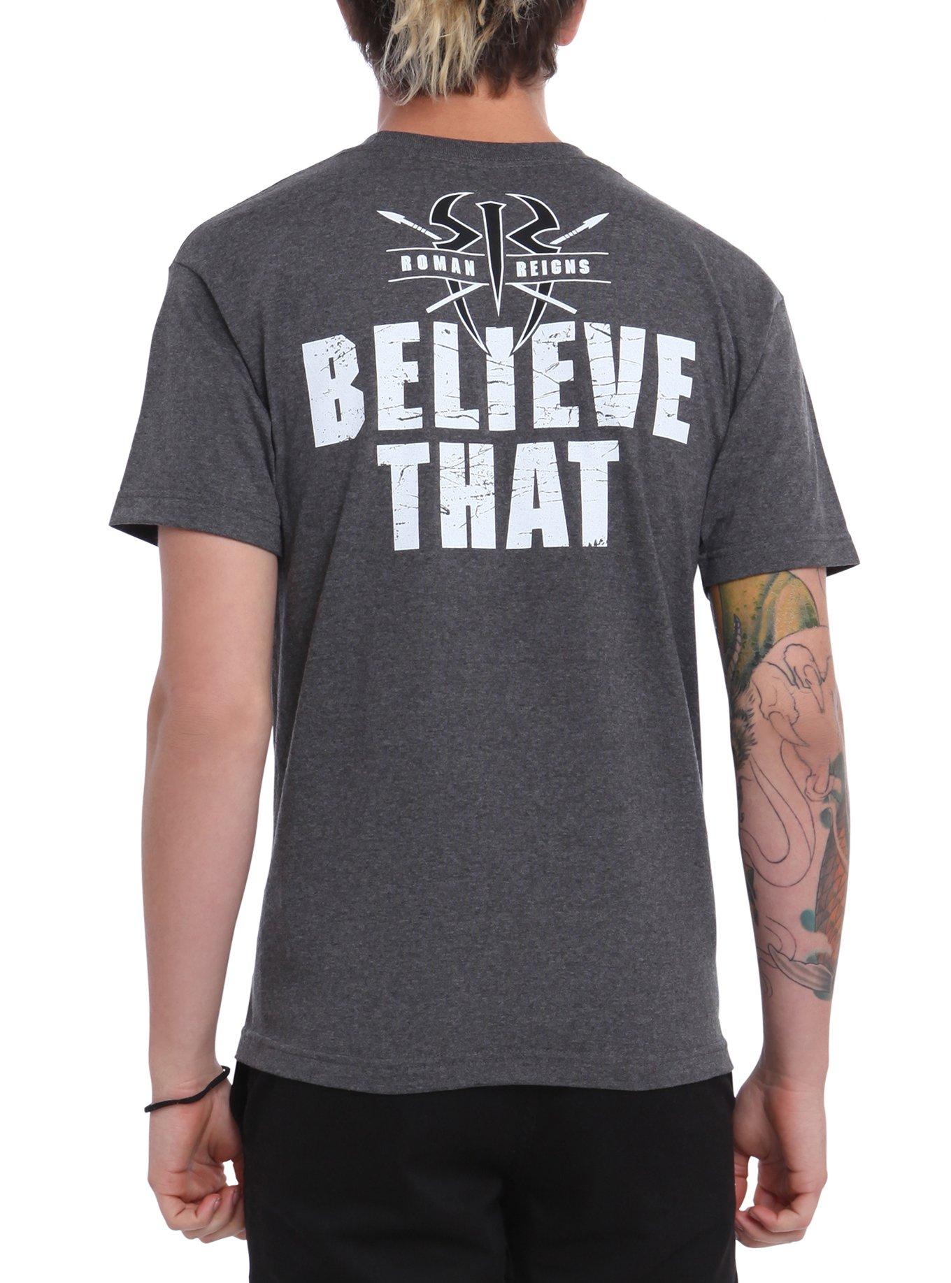 WWE Roman Reigns Hit Hard Hit Often T-Shirt, , alternate