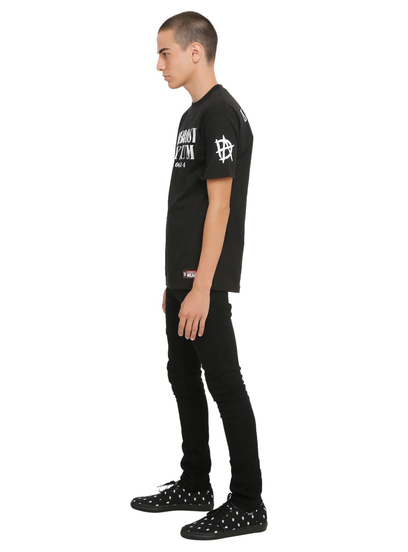 WWE Dean Ambrose Unhinged And On The Fringe T-Shirt, BLACK, alternate