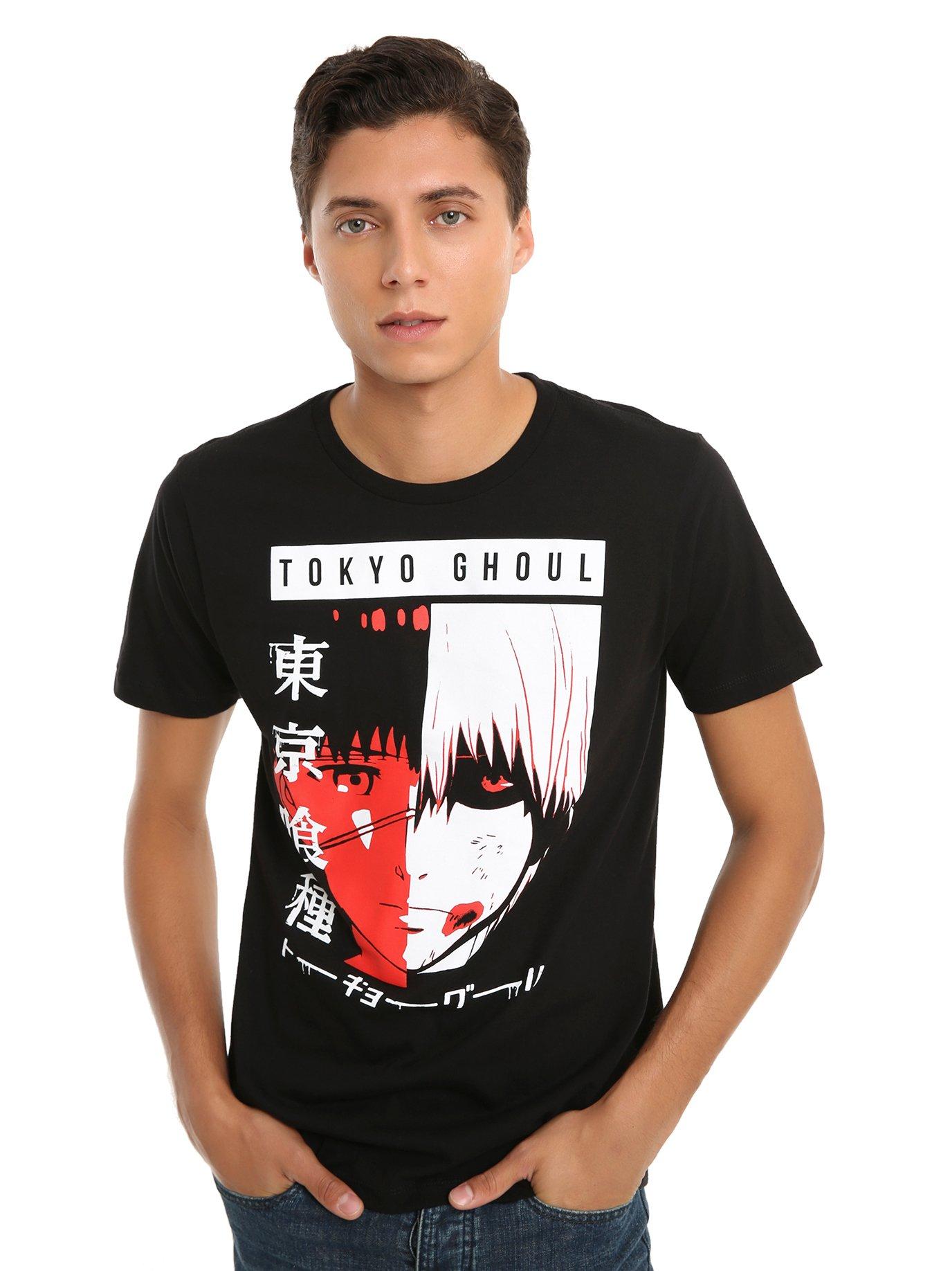 Tokyo Ghoul Kaneki Split Face T-Shirt, , alternate