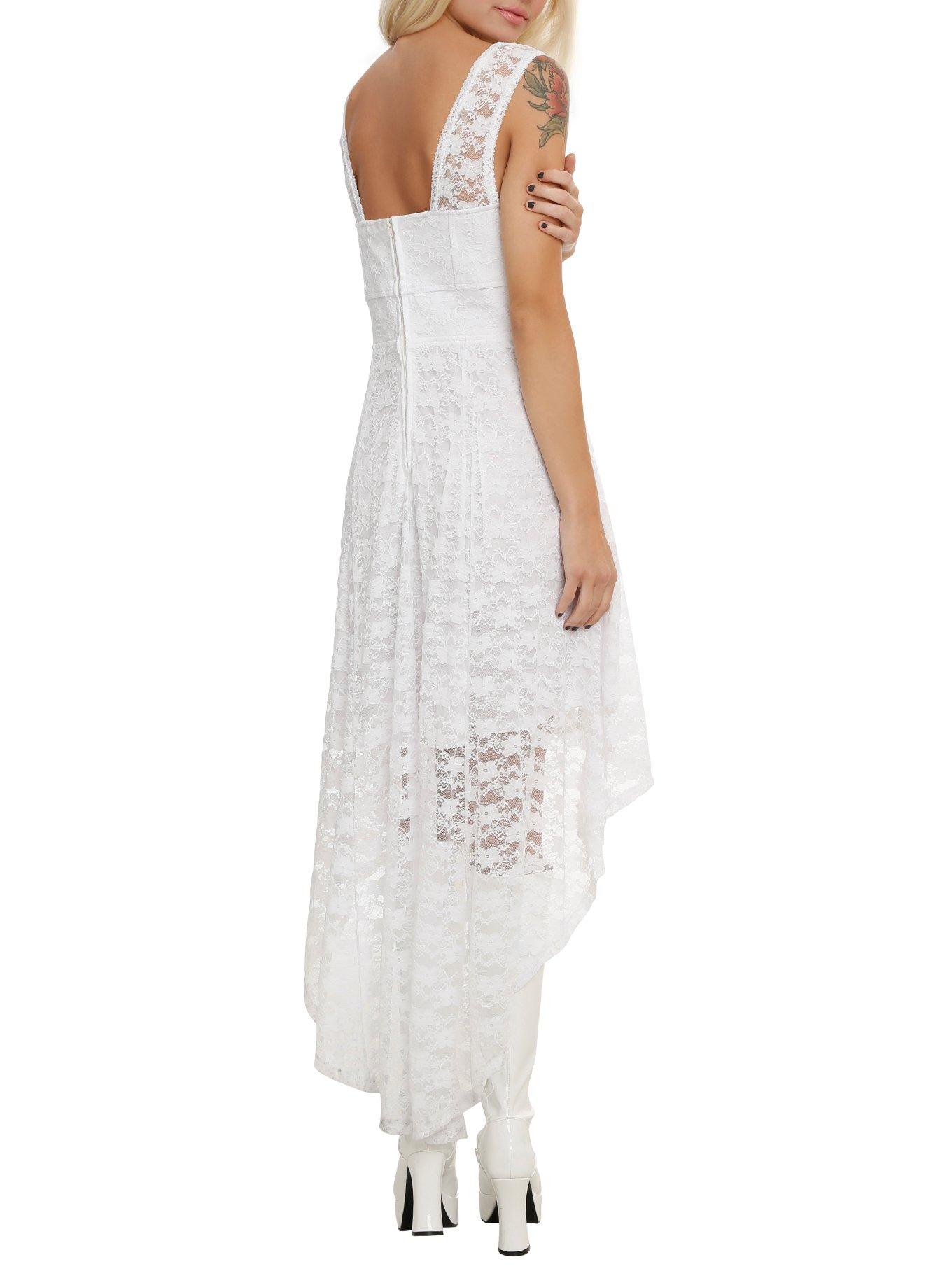 Royal Bones By Tripp White Lace Dress, , alternate