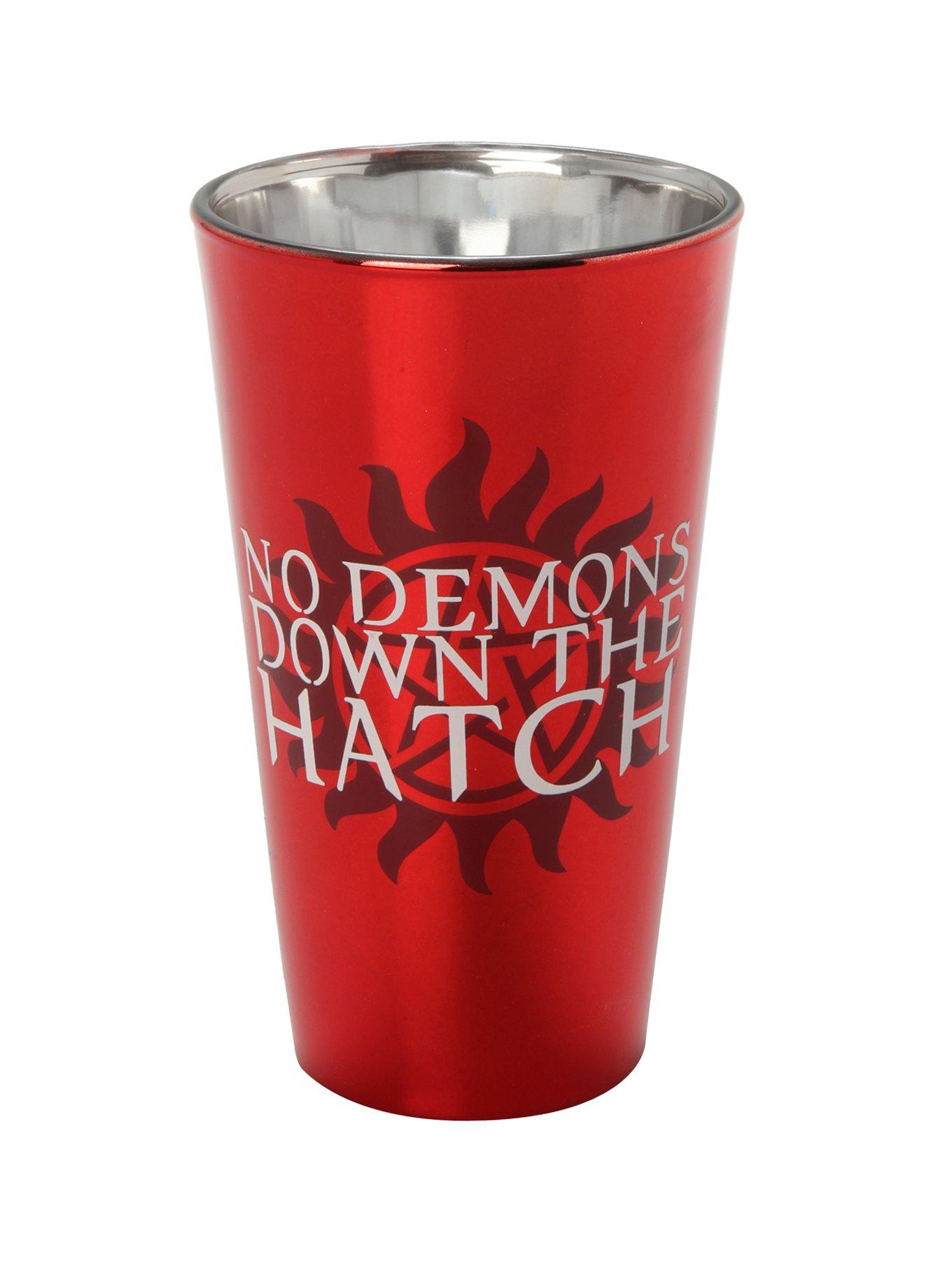 Supernatural No Demons Down The Hatch Pint Glass, , alternate