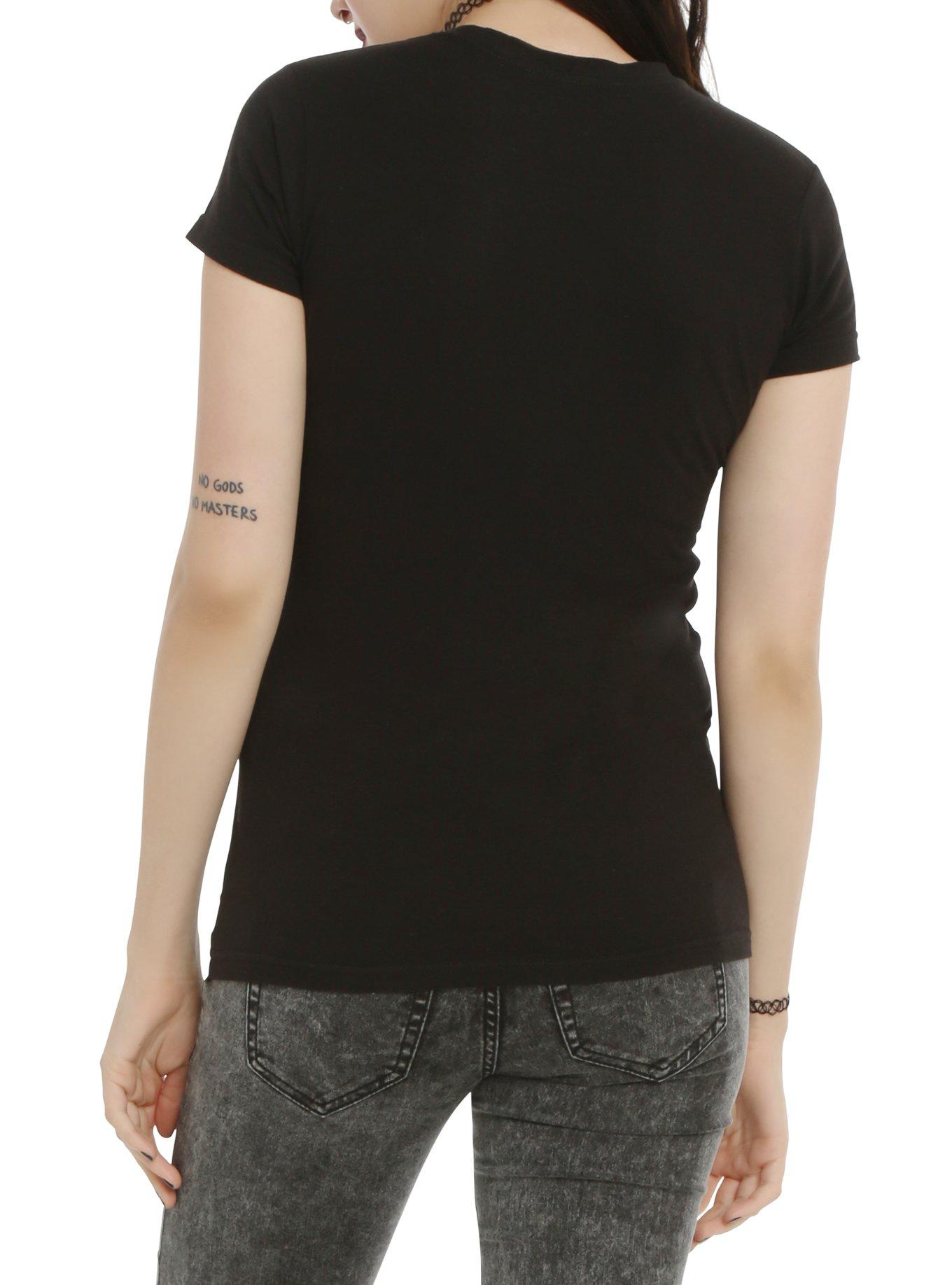 Marvel Venom Glitter Logo Girls T-Shirt, BLACK, alternate