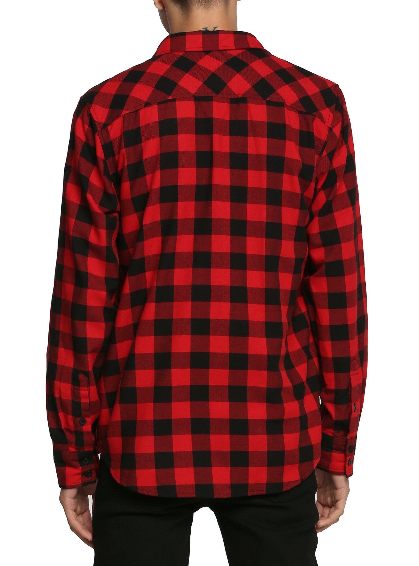 XXX RUDE Red & Black Buffalo Check Woven, , alternate