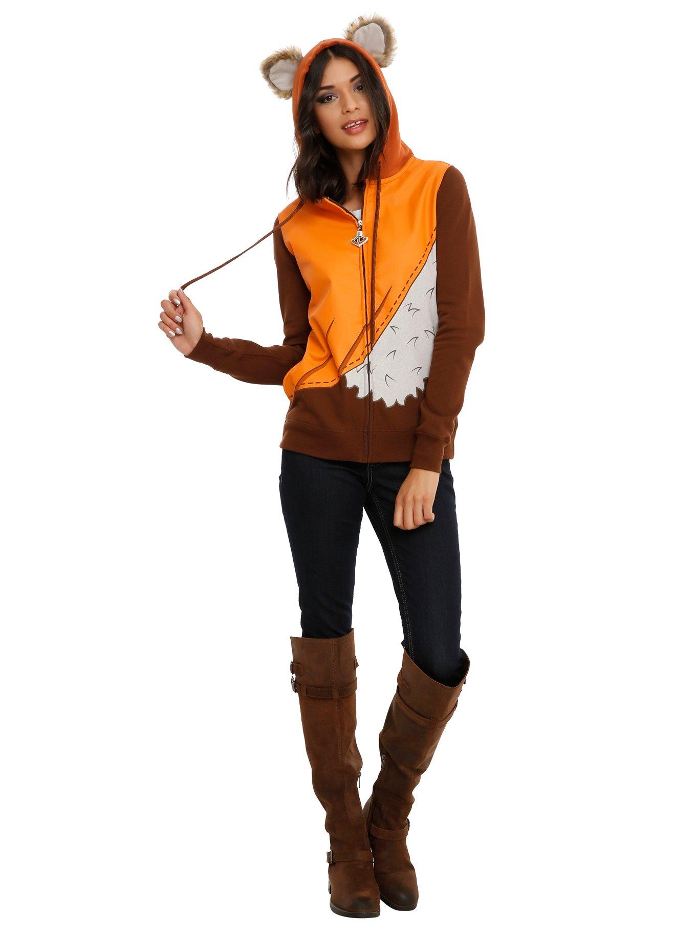 Star Wars Ewok Girls Costume Hoodie, , alternate