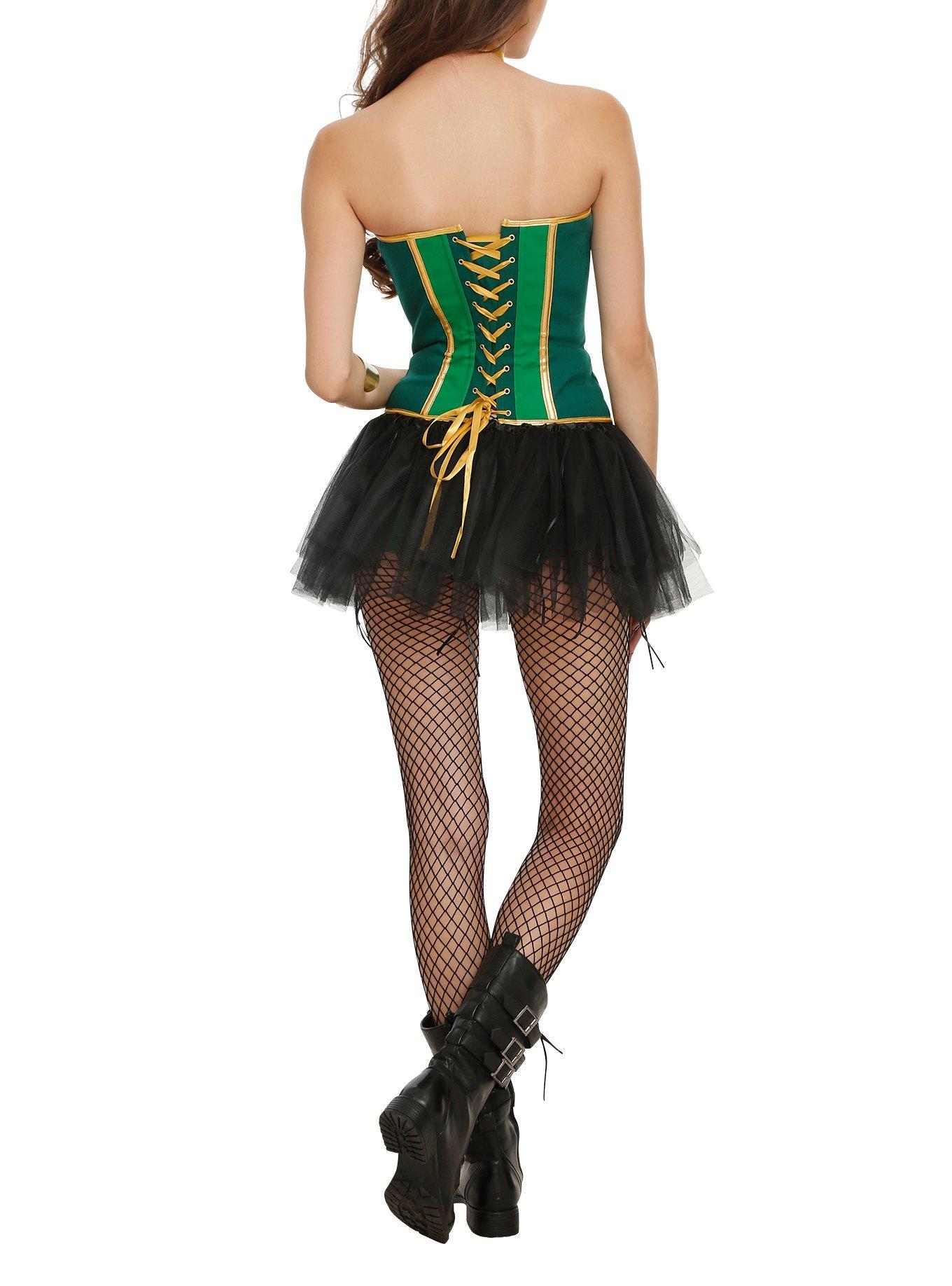 Green & Gold Corset, , alternate