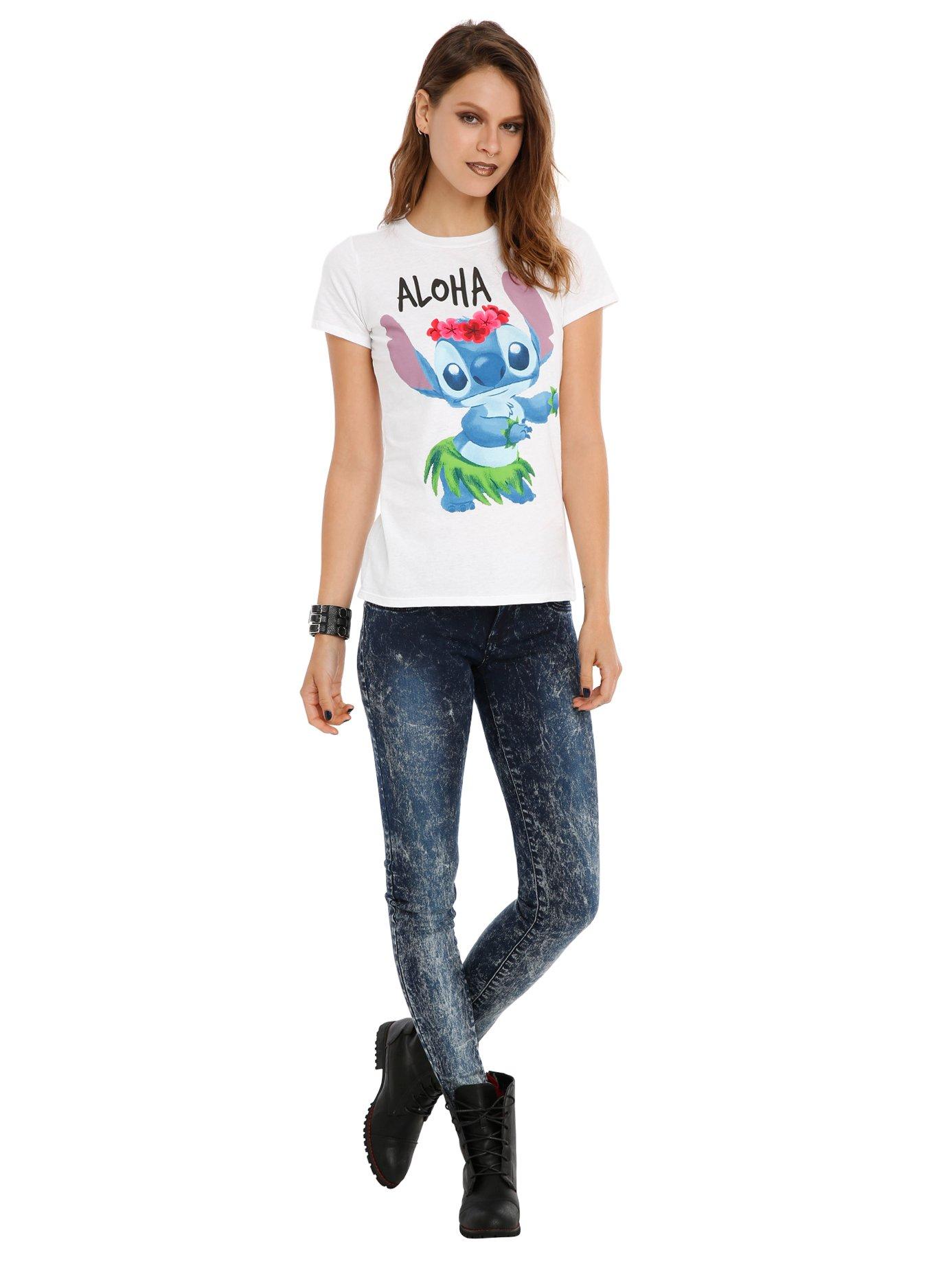 Disney Lilo & Stitch Aloha Girls T-Shirt, , alternate