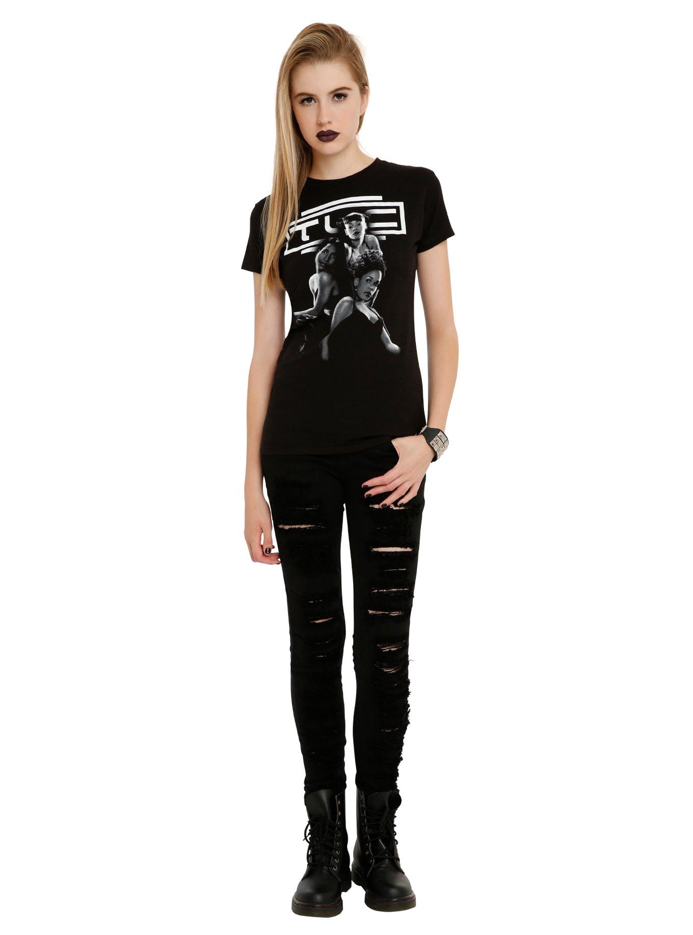 TLC FanMail Girls T-Shirt, BLACK, alternate