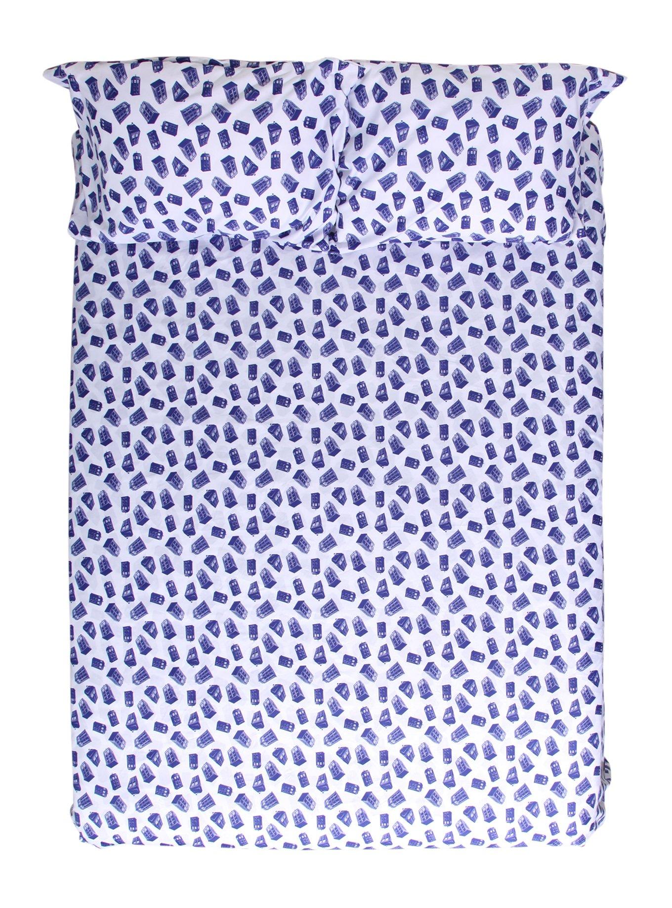 Doctor Who TARDIS Queen Sheet Set, , alternate