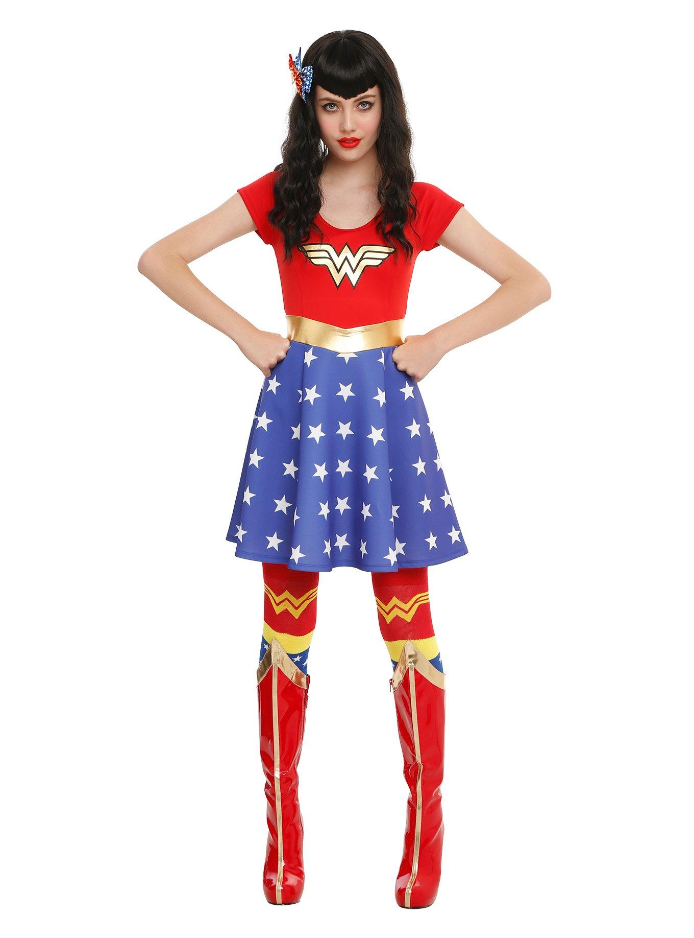 DC Comics Wonder Woman Costume Dress, , alternate