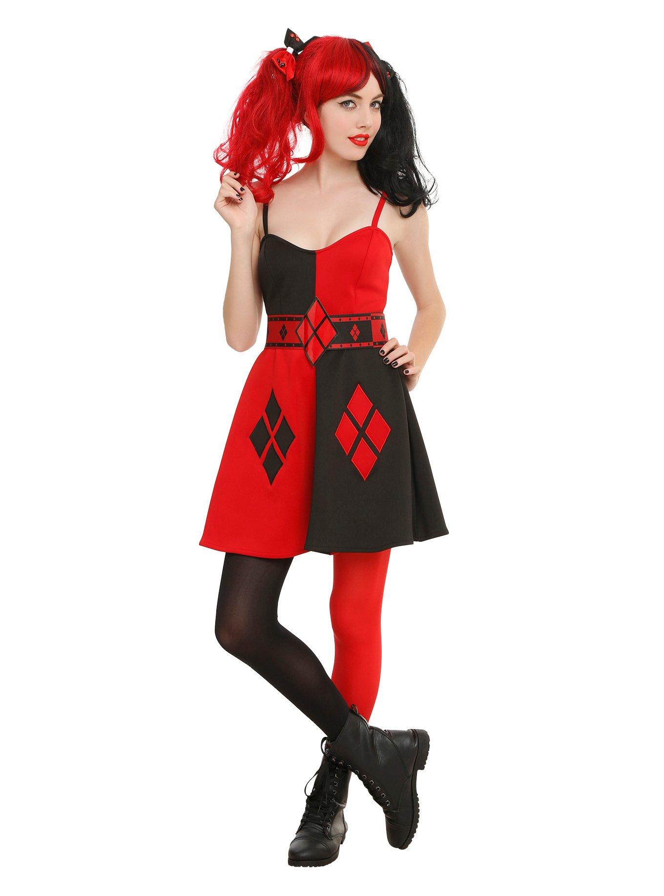 DC Comics Harley Quinn Costume Dress, , alternate