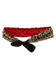 LOVEsick Black & Red Leopard & Polka Dot Reversible Headband, , alternate