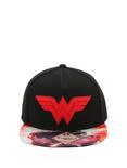 DC Comics Wonder Woman Logo Snapback Hat, , alternate