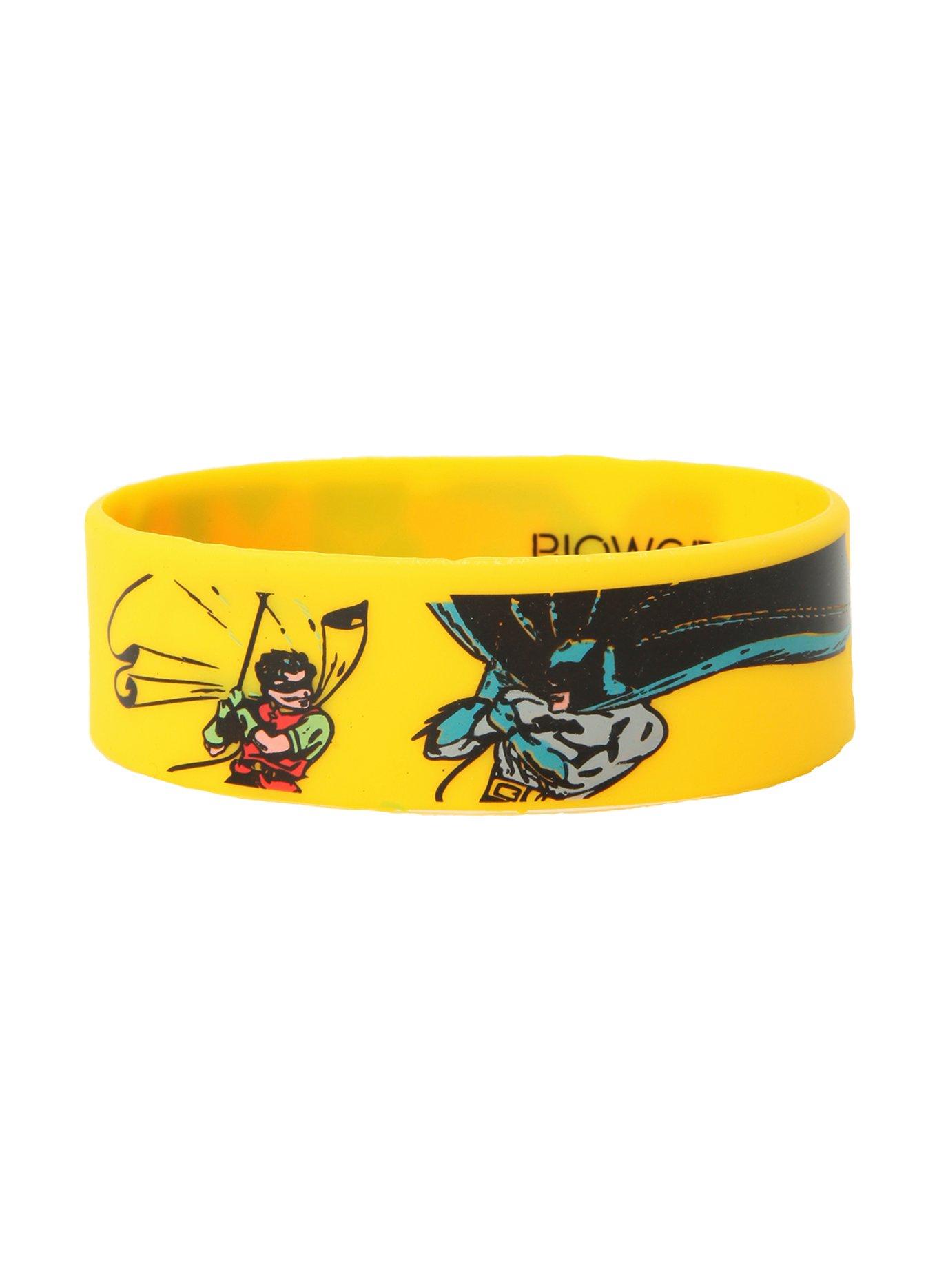 DC Comics Batman & Robin Rubber Bracelet, , alternate