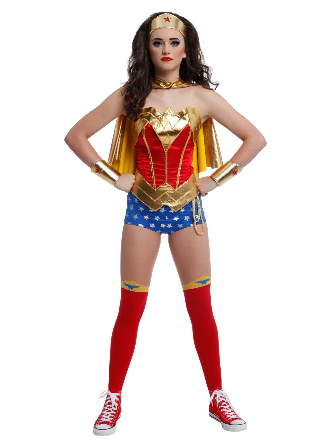 DC Comics Wonder Woman Lace-Up Corset, , alternate