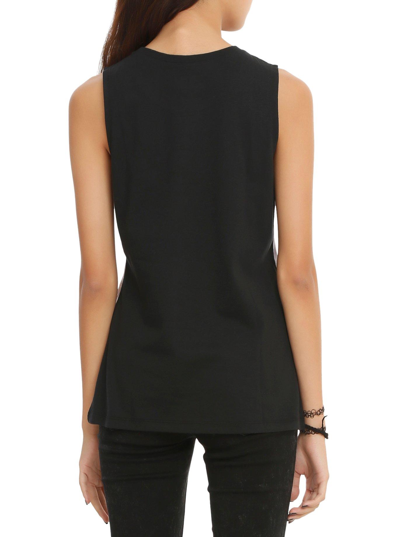 The Legend Of Zelda: Twilight Princess Split Girls Muscle Top, BLACK, alternate