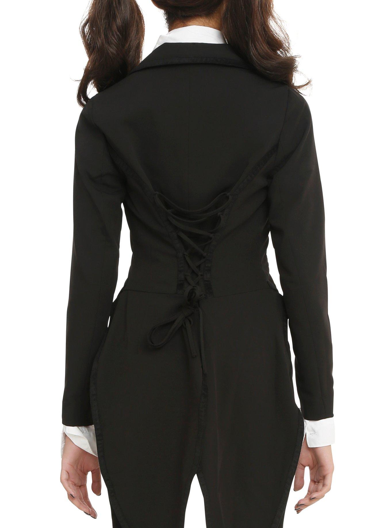 Black Coat Tail Girls Jacket, , alternate
