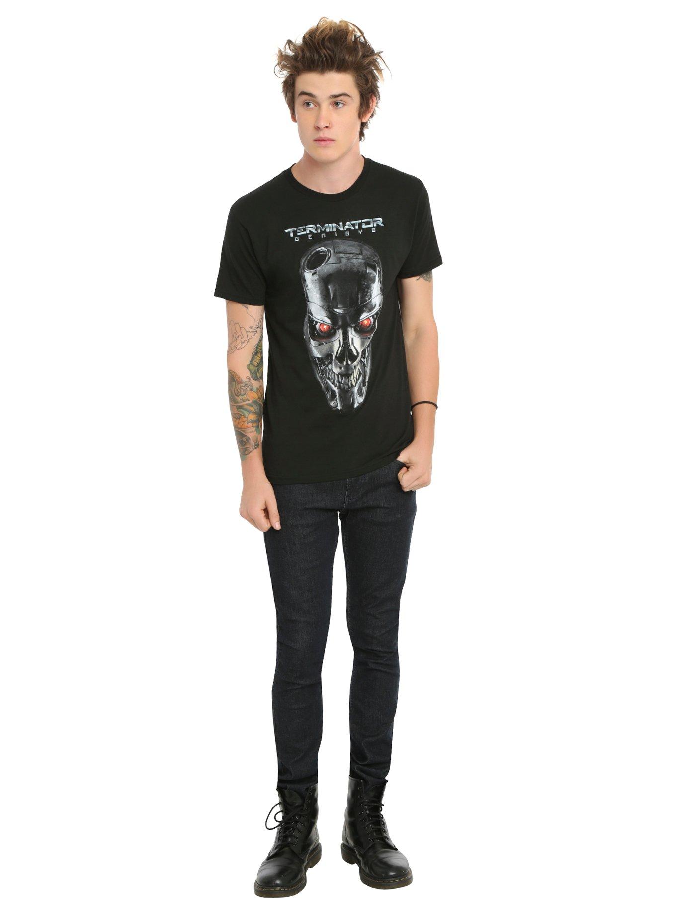 Terminator Genisys Terminator Head T-Shirt, BLACK, alternate