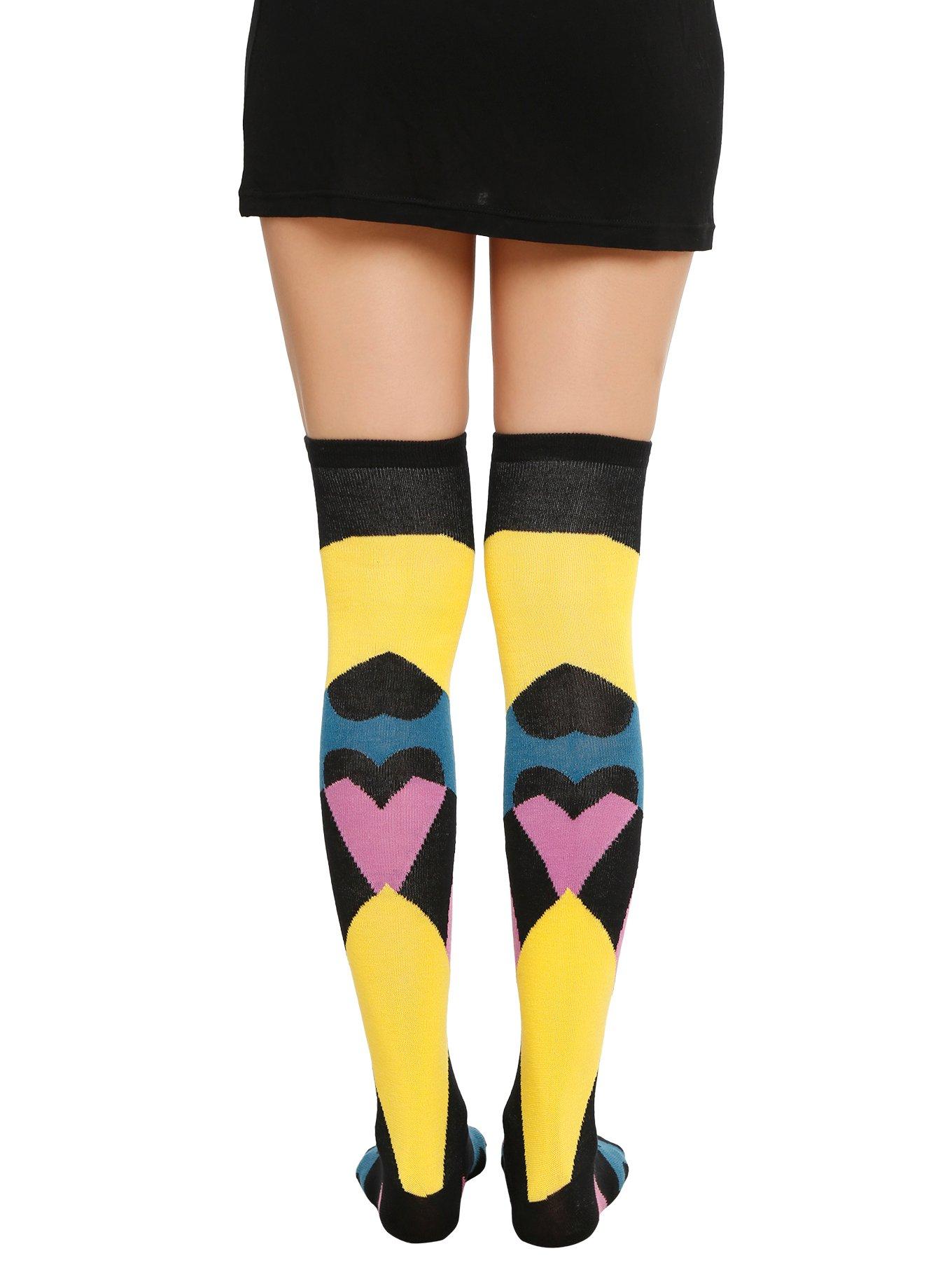 The Nightmare Before Christmas Sally Over-The-Knee Socks, , alternate