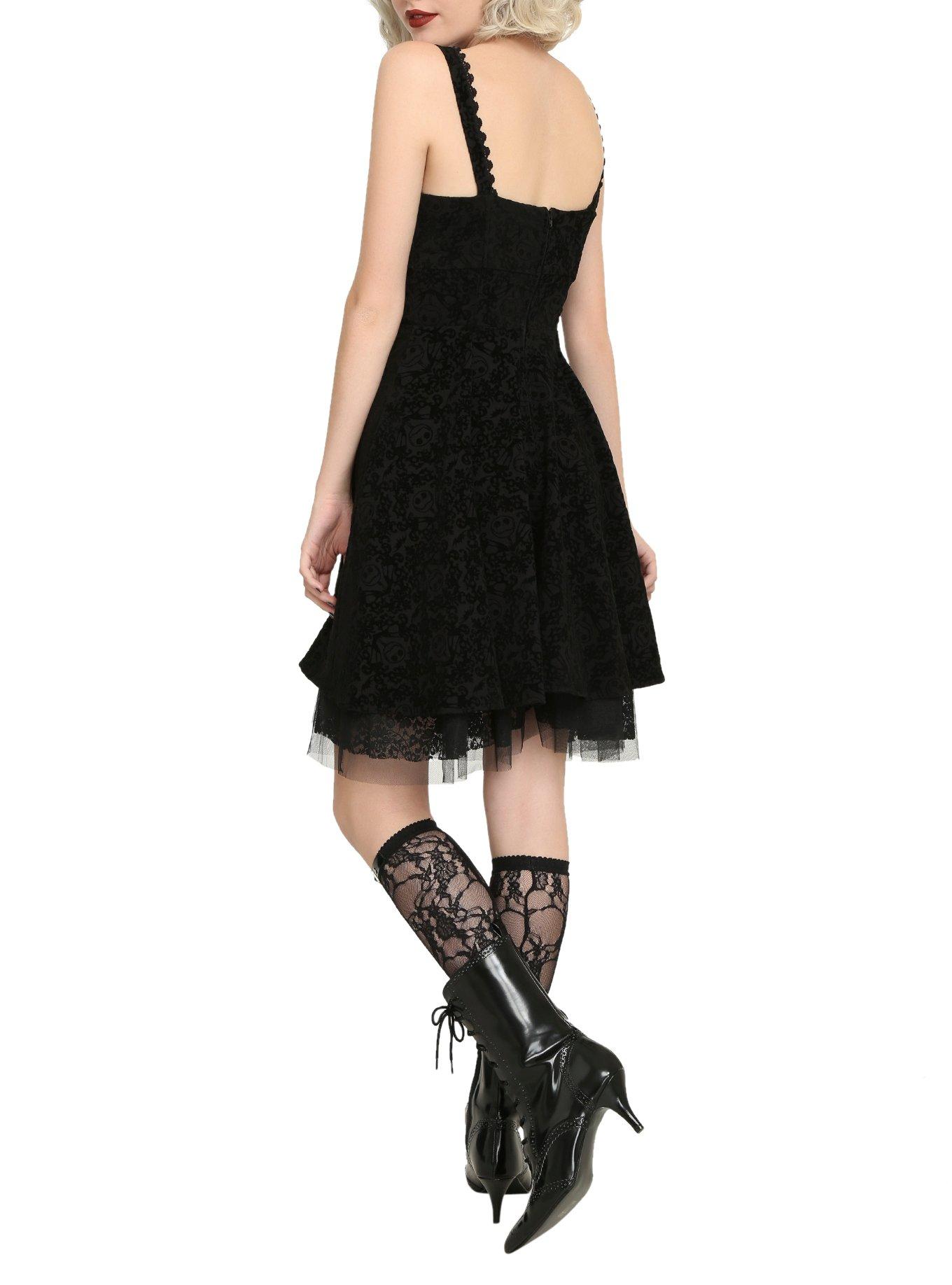 The Nightmare Before Christmas Flocked Dress, , alternate