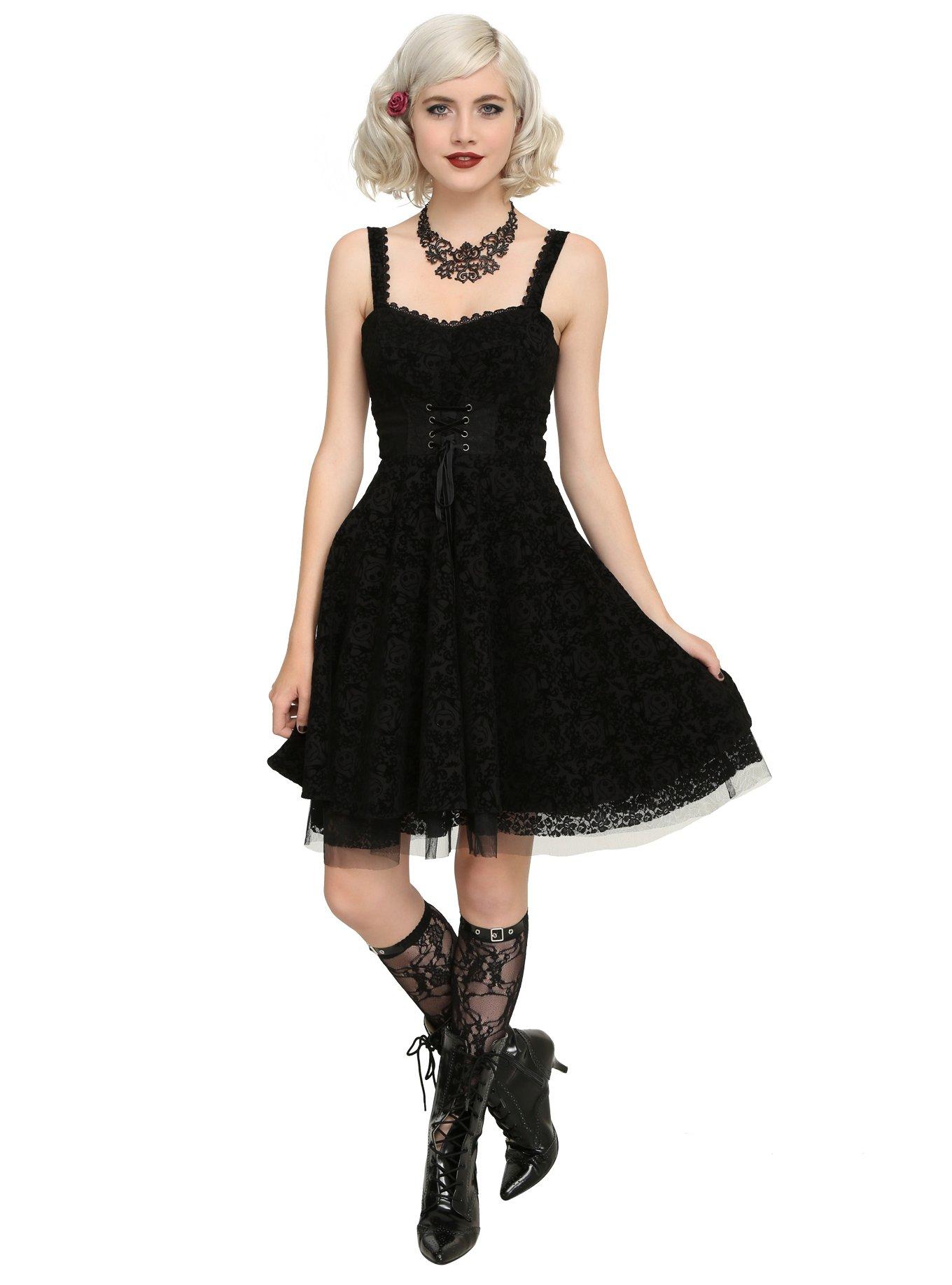 The Nightmare Before Christmas Flocked Dress, , alternate