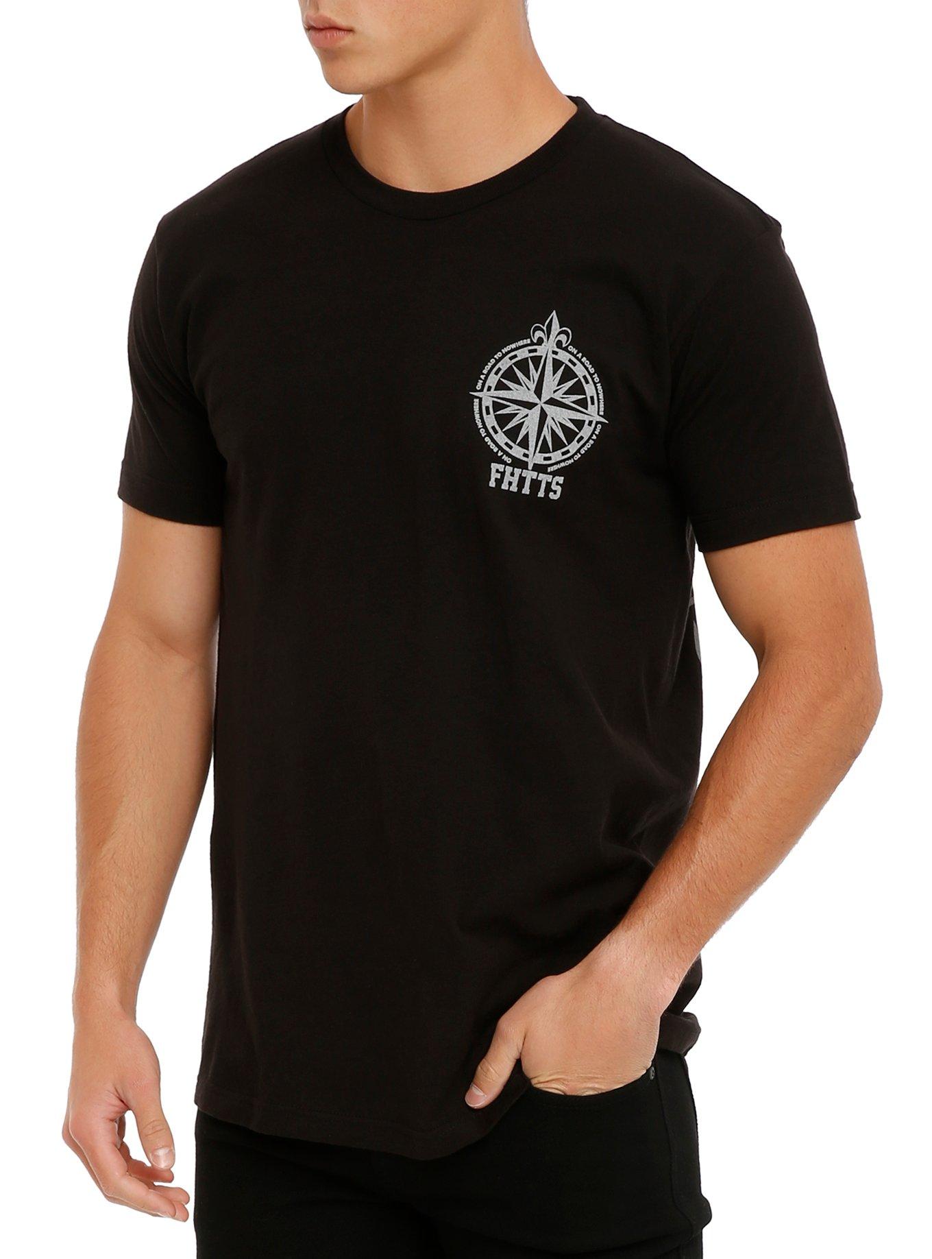 Feed Her To The Sharks Compass Knives T-Shirt, , alternate