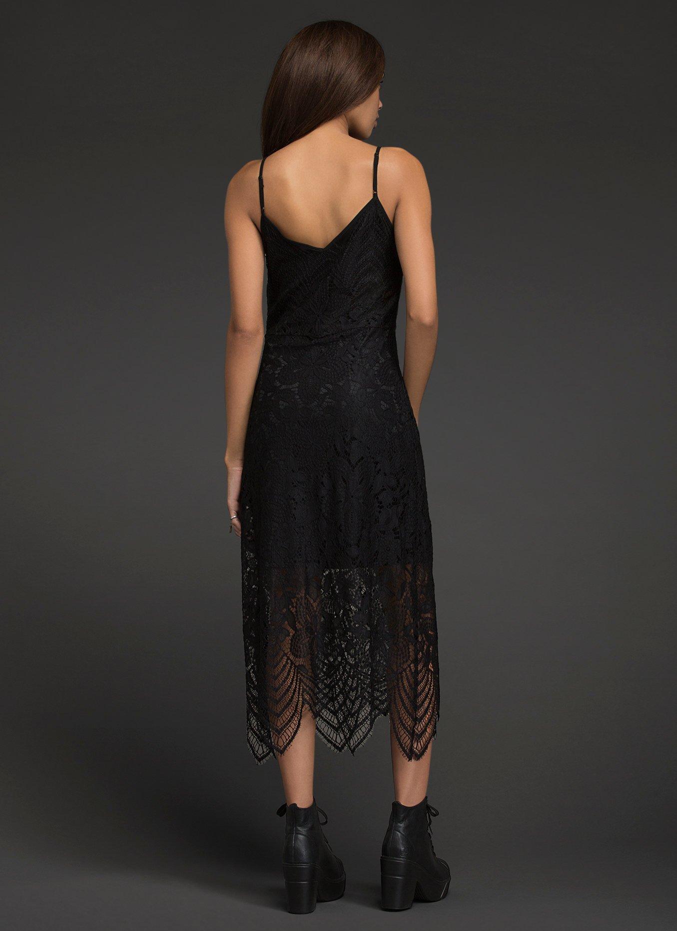 Floral Lace Dress, BLACK, alternate