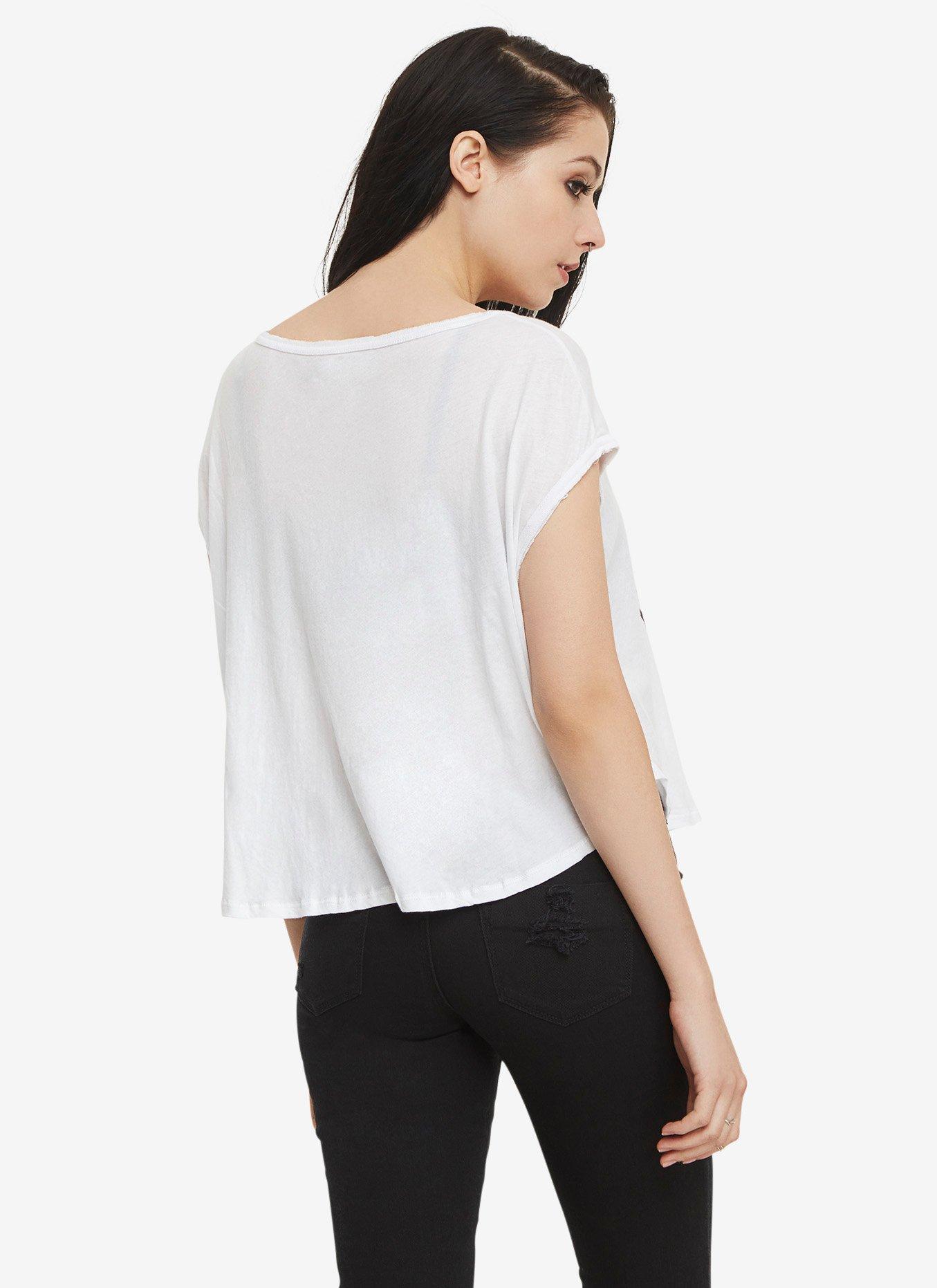 Iron Fist Skull Yin Yang Crop Top, , alternate