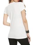 Dashboard Confessional Heart Arrow Girls T-Shirt, WHITE, alternate