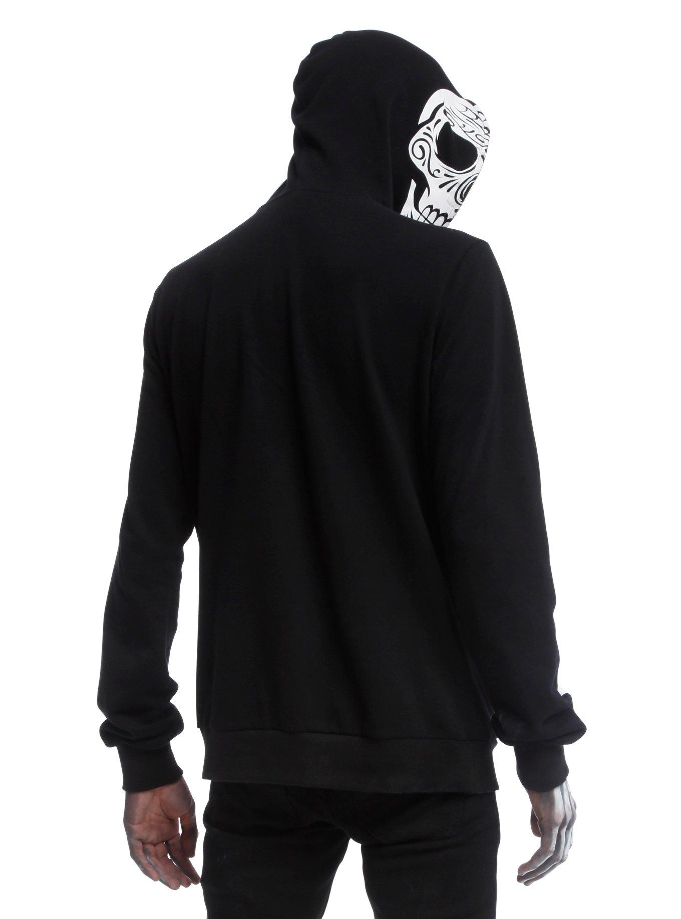 Day Of The Dead Skeleton Full-Zip Hoodie, , alternate