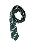 Green & Grey Striped Skinny Tie, , alternate
