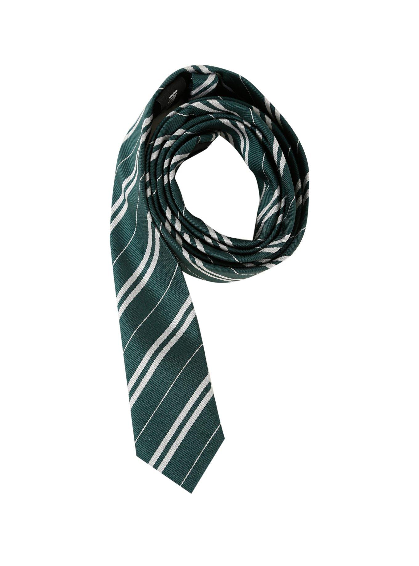 Green & Grey Striped Skinny Tie, , alternate