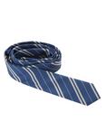 Navy & Grey Striped Skinny Tie, , alternate
