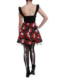 Day Of The Dead Lace-Up Dress, , alternate