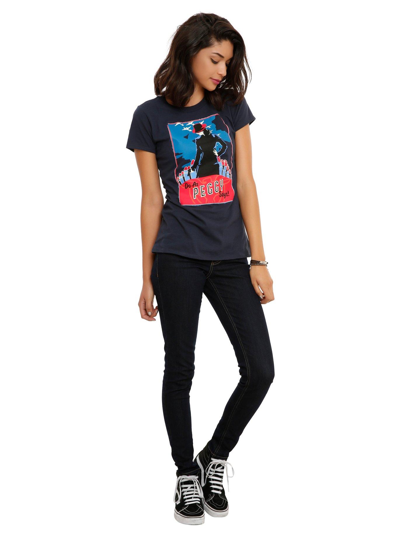 Her Universe Marvel Agent Carter Propaganda Girls T-Shirt, , alternate