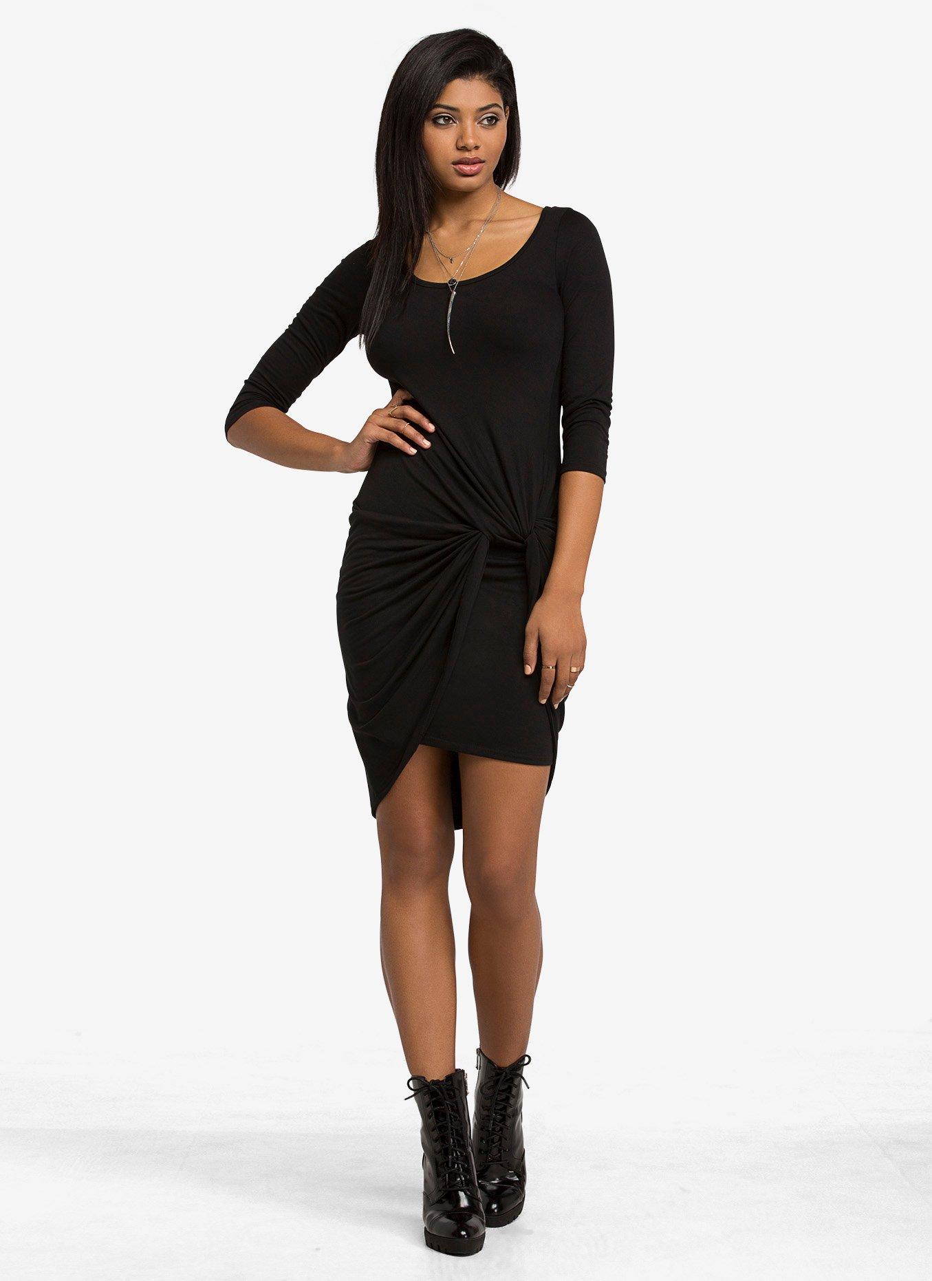 Twist Knot Midi Dress, , alternate