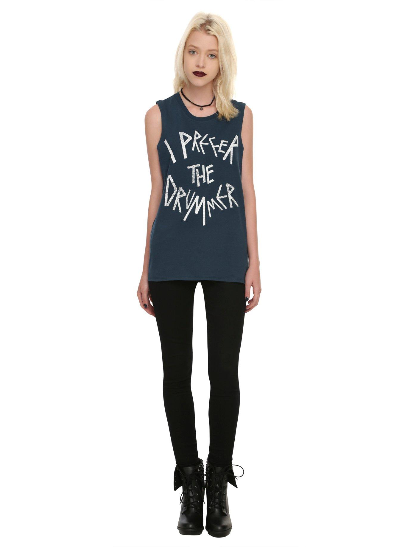 I Prefer The The Drummer Girls Muscle Top, , alternate