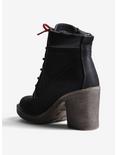 PU Lace-Up Worker Bootie, , alternate