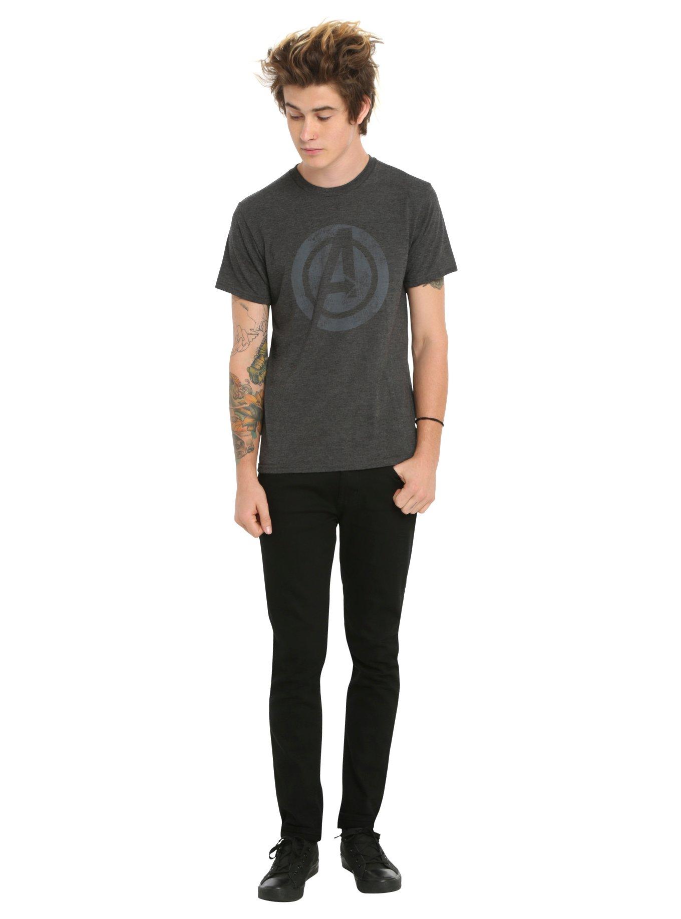 Marvel Avengers: Age Of Ultron Distressed Logo T-Shirt, , alternate