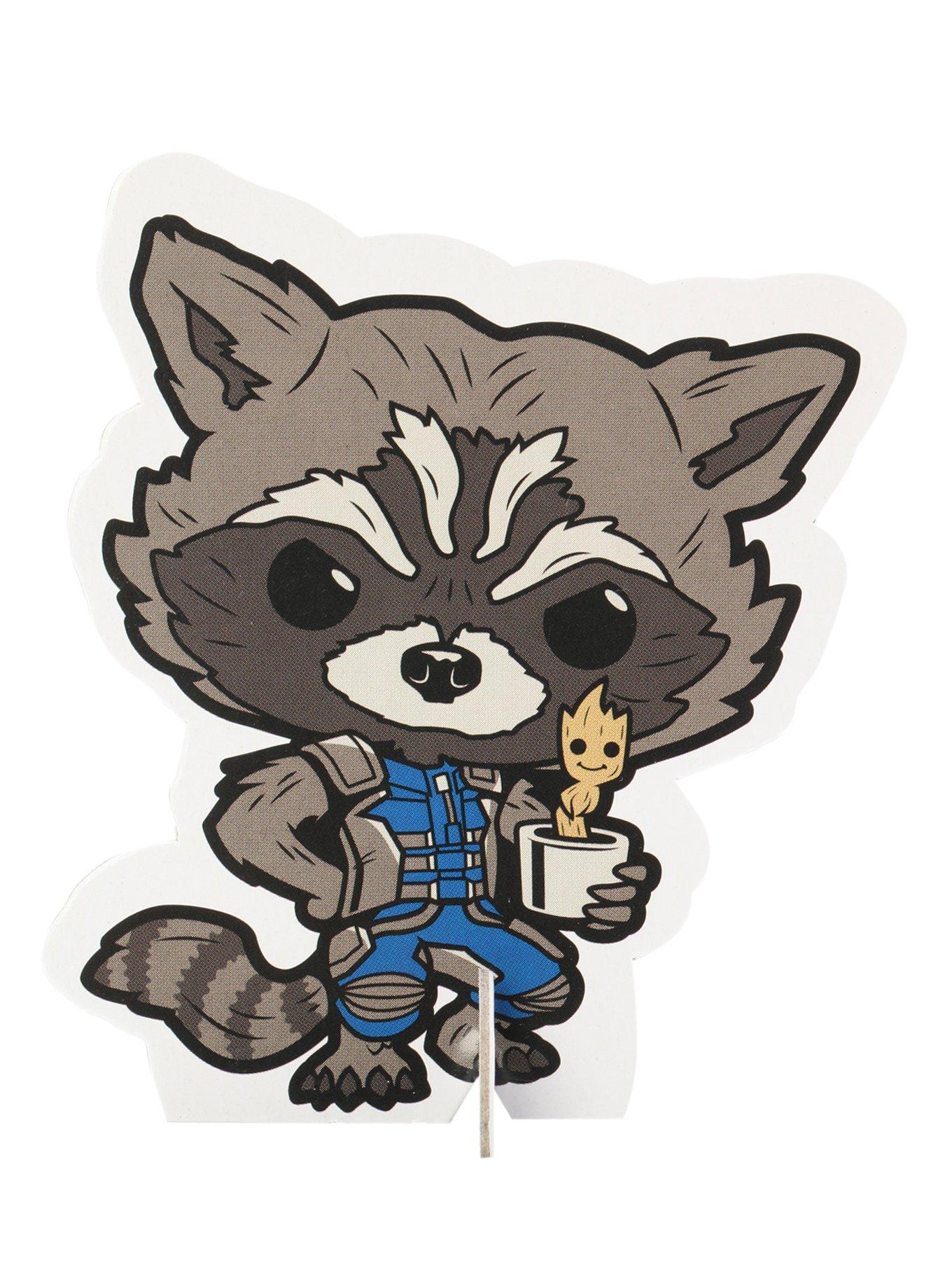 Funko Marvel Guardians Of The Galaxy Pop! Rocket Raccoon & Groot T-Shirt Hot Topic Exclusive, , alternate