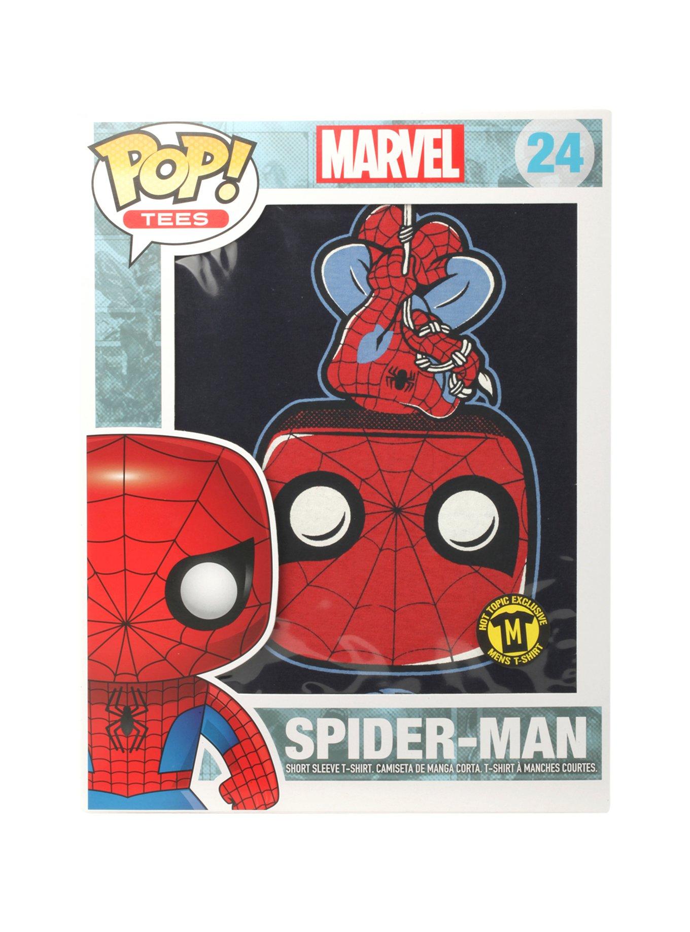 Funko Marvel Pop! Spider-Man T-Shirt Hot Topic Exclusive, , alternate