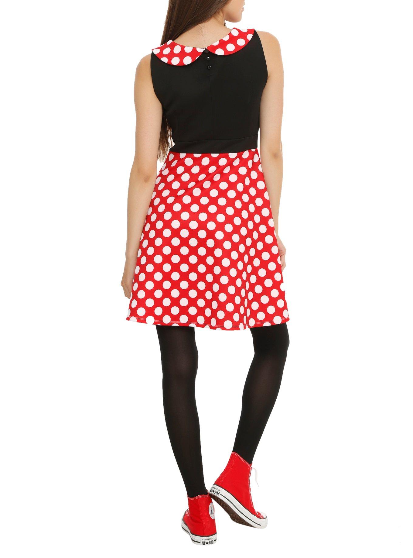 Disney Minnie Mouse Polka Dot Dress, , alternate