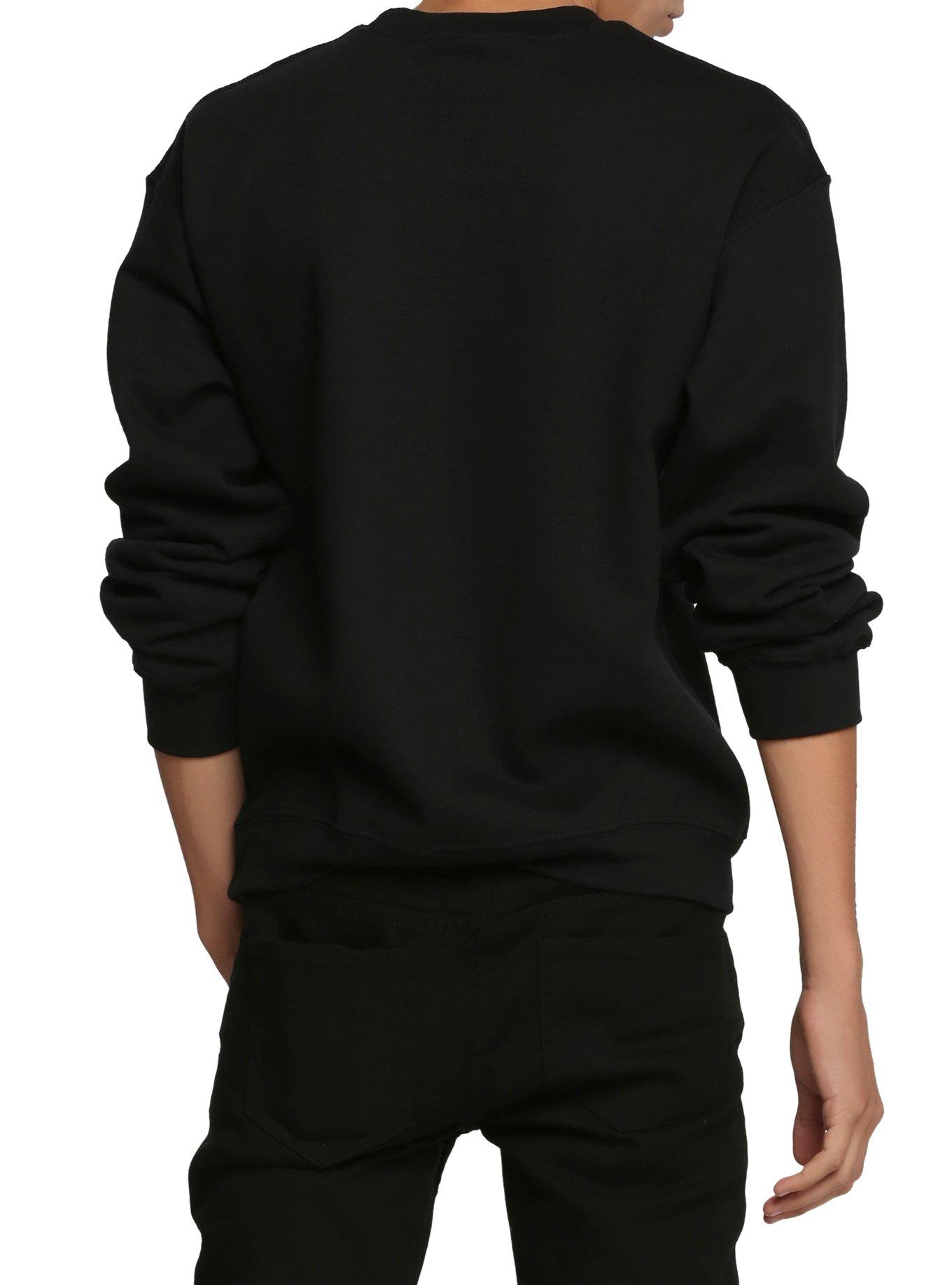 Real Skull Crew Pullover, BLACK, alternate