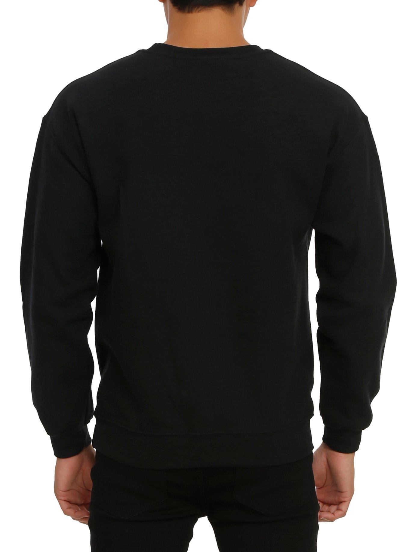 Studio Ghibli Spirited Away Grid Crew Pullover, BLACK, alternate