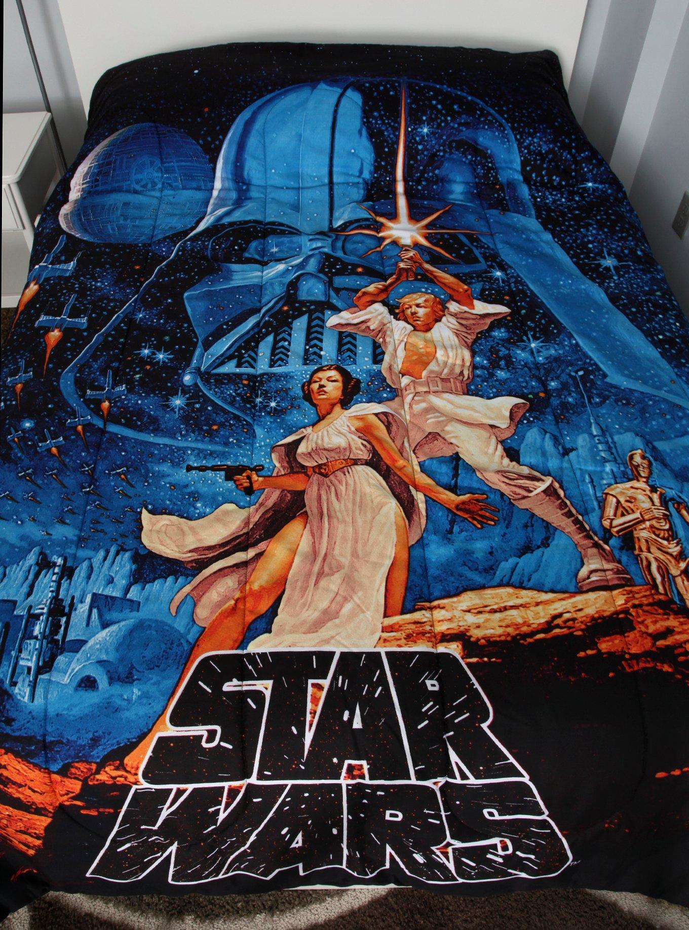 Star Wars Poster Full/Queen Comforter, , alternate